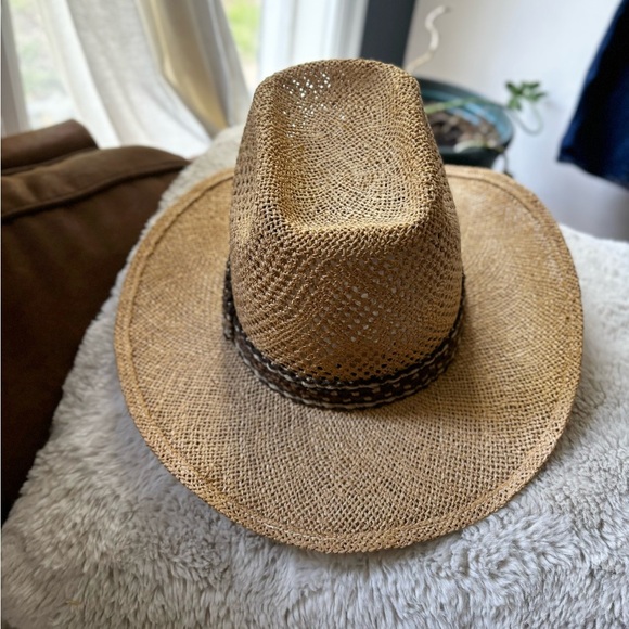 VINTAGE ARTEL | Cowboy hat with pedigree open weave | size 7 1/4 - Picture 6 of 9